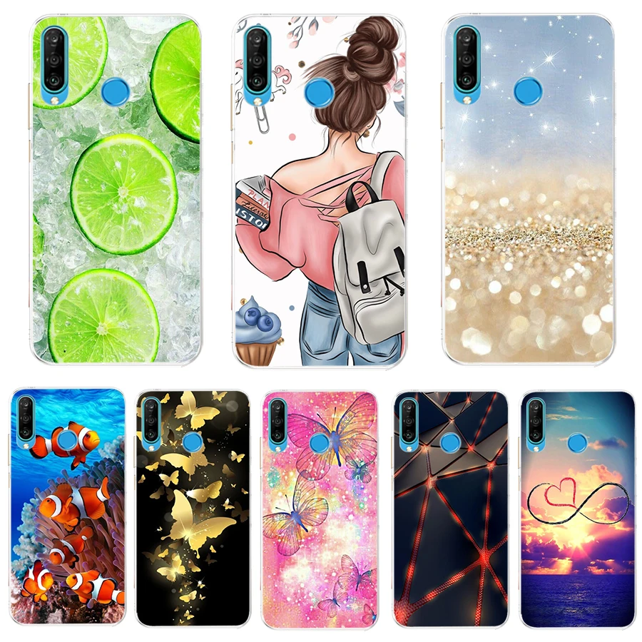 case for huawei p30 lite case silicone tpu back phone case on for huawei p30 pro vog l29 ele l29 p 30 lite p30lite coque bumper free global shipping