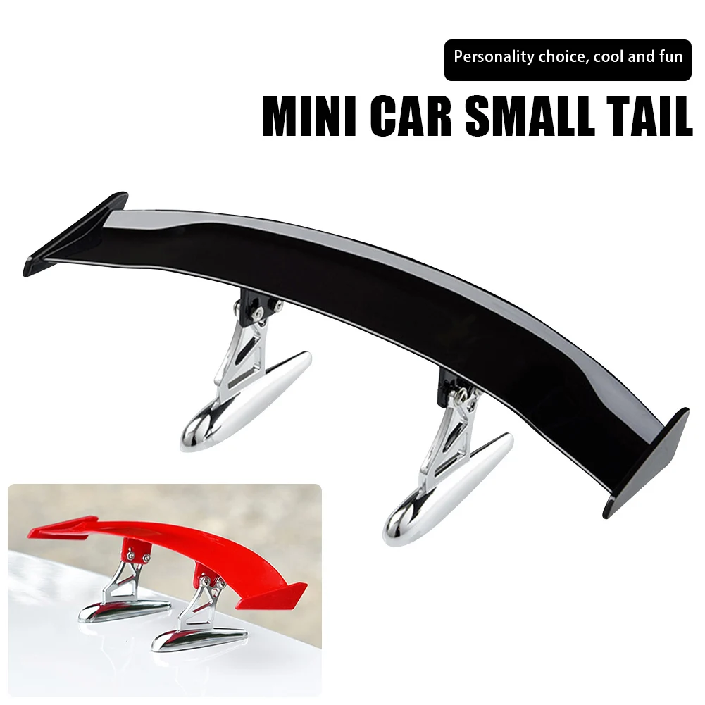 

Car Styling Tail Wing Decoration Model Carbon Fiber Twill Look Dynamic fashion Car Modified Small Wing Mini Spoiler