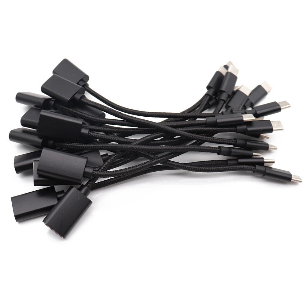 TingDong USB Type C к 3 0 кабель Поддержка OTG зарядки синхронизации данных A Адаптеры 15 см