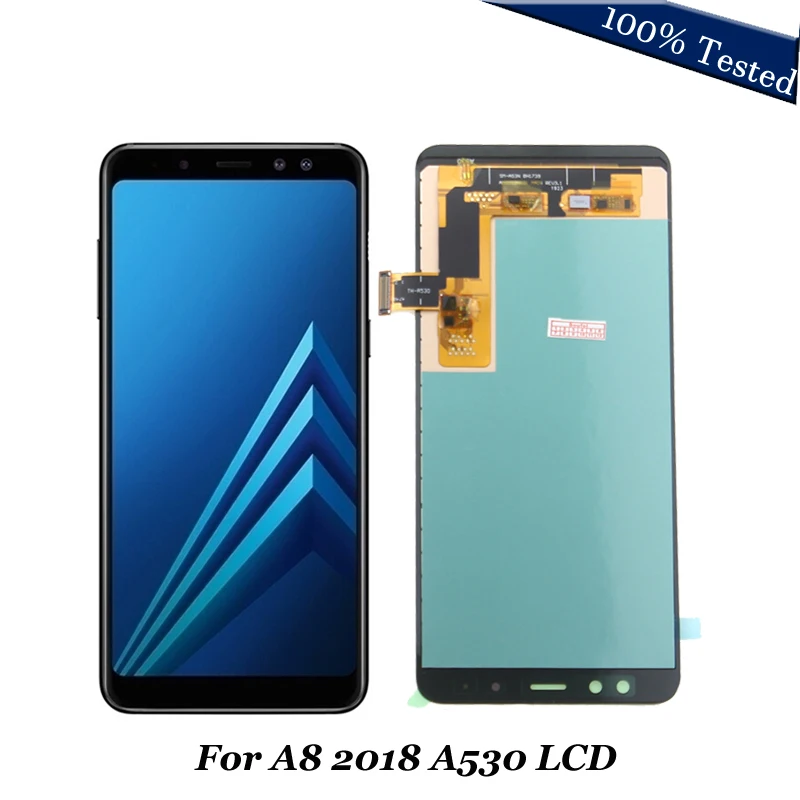 Замена ЖК дисплея для Samsung Galaxy A8 2018 A530 A530F A530DS A530N SM сенсорный экран дигитайзер