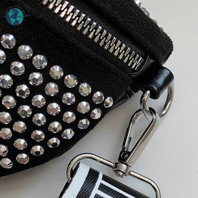 

Shiny Rhinestone Women Waist Bag Chest Bag Crossbody Shoulder Handbags Belt Pack Brusttasche