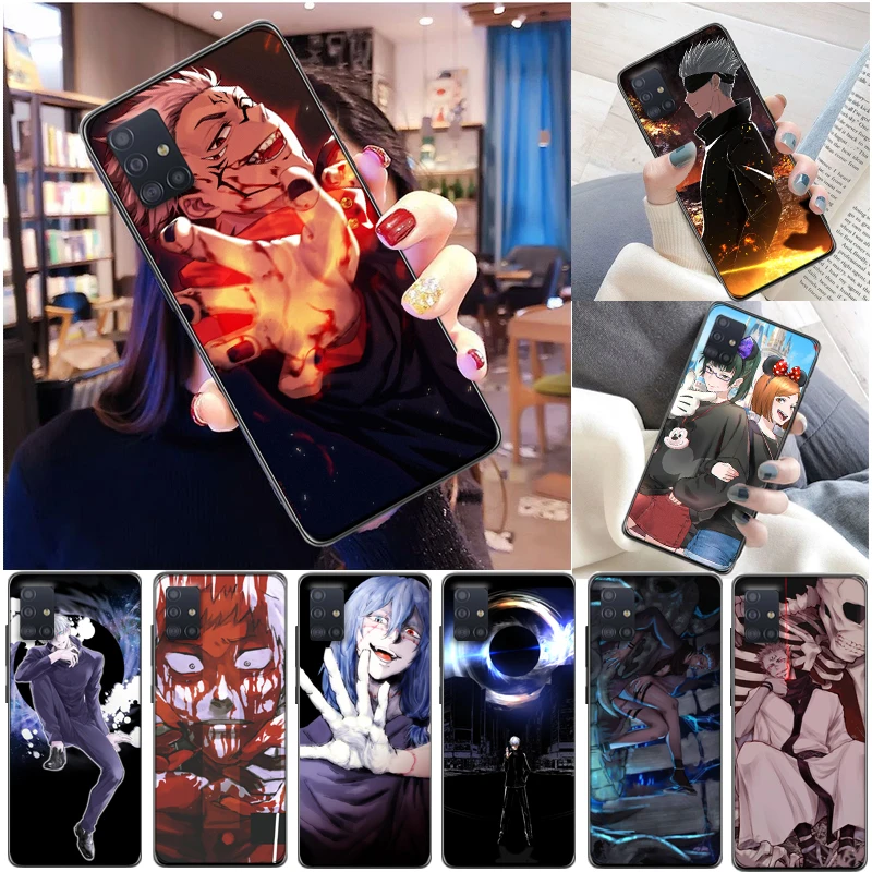 

Jujutsu Kaisen Fushiguro Megumi Yuji Itadori Sukuna Satoru Gojo Phone Case For Samsung Galaxy A51 4G 5G A71 Funda Carcasa Coque