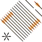 2020 _ 6 шт.12 шт.24 шт., арбалетные стрелы из чистого карбона, 15-дюймовые уличные стрельбы из лука, охотничий арбалет