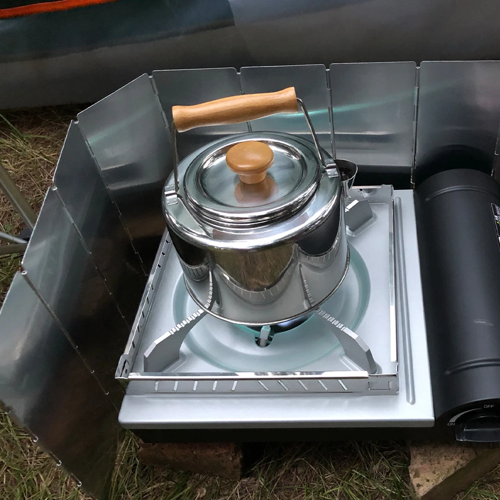 поход Ветрозащитный экран из алюминиевого сплава для использования на открытом