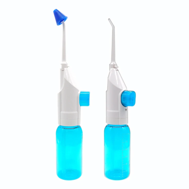 

Portable/Travel Water Manual Oral Irrigator With Nasal Wash Tip Teeth Cleaner