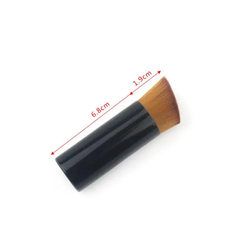 

1 PC Portable Makeup Brush Nylon Fiber Flat Oblique Head Brush For Cheek Foundation Blush Blending Powder Makeup Brushes Tool