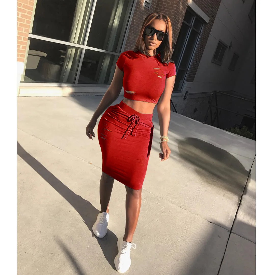 

Crop top 2021 New Design Fashion Hot Sale Suit Set Women Tracksuit Two-piece Style Outfit Sweatshirt Sport Wear