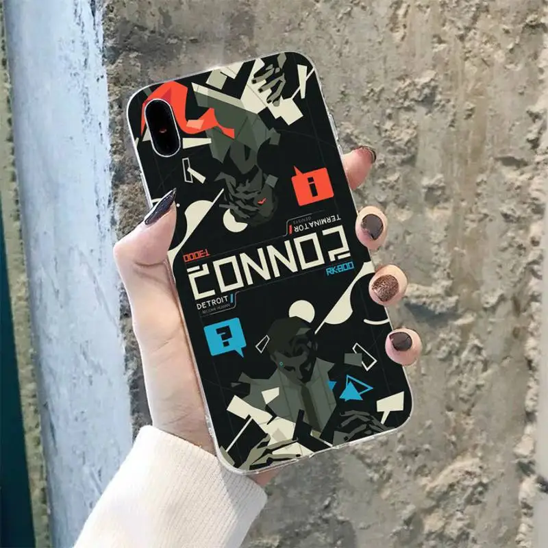 TOPLBPCS Детройт станьте человеком RK800 силиконовый черный чехол для телефона iPhone 8 7 6