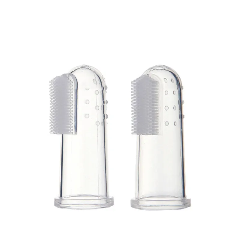 

Baby Finger Toothbrush Silicon Toothbrush+Box Children Teeth Clear Soft Silicone Infant Tooth Brush Rubber Cleaning Baby Brush