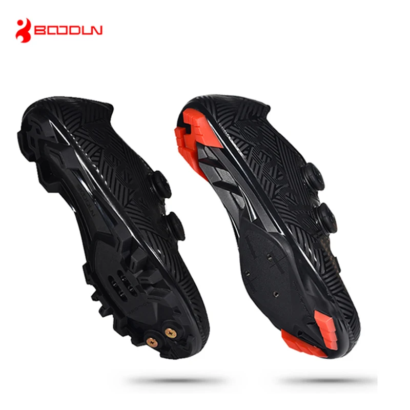 

Boodun professional cycling shoes men's mountain road lock shoes lock pedal set hard bottom bicycle bicycle shoes