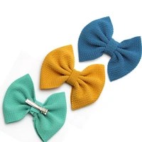 over size girls alligator clips bow knot hairpins children hairbow clips kids hair accessories large bow for hair barrettes