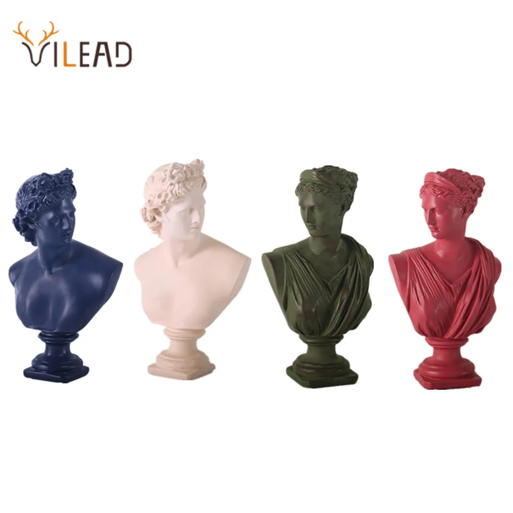 

VILEAD 32cm Resin Male God David Figurines Nordic Creative Crafts Simple Anna Statuettes Shop Window Modern Art Decoration Hogar