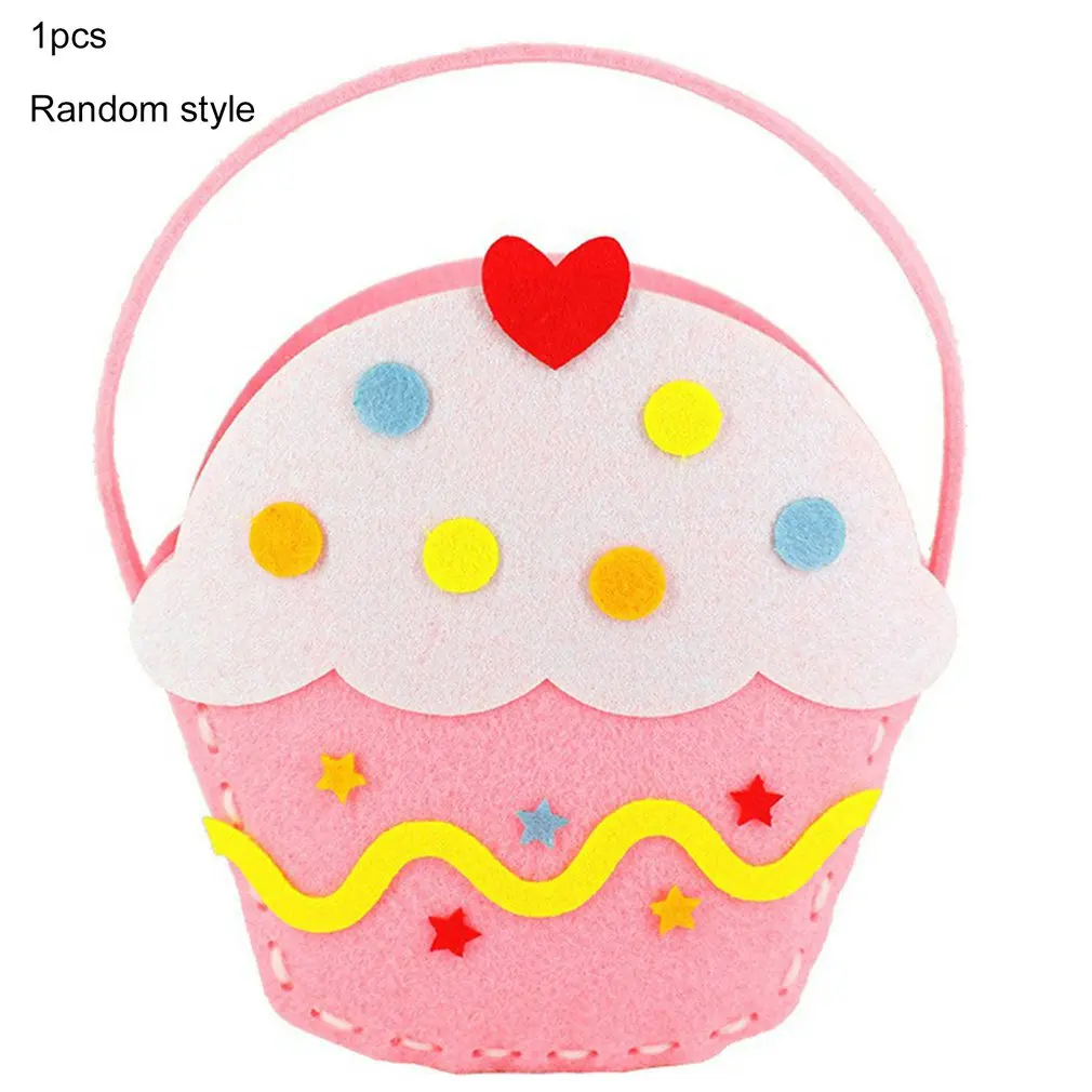 

1pc Kindergarten Handmade DIY Colorful Handmade Bag Early Learning Education Toys Teaching Aids Math Toys Random Color