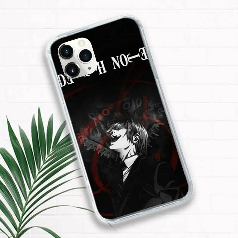 

Japan anime Death Note Phone Cases for iPhone 11 12 pro XS MAX 8 7 6 6S Plus X 5S SE 2020 XR Luxury brand shell funda coque