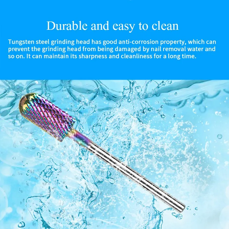 MAD DOLL 1 PC Tungsten Steel Grinding Head Plating Color Nail Drill Bit Machine Accessory Art Tool File | Красота и здоровье