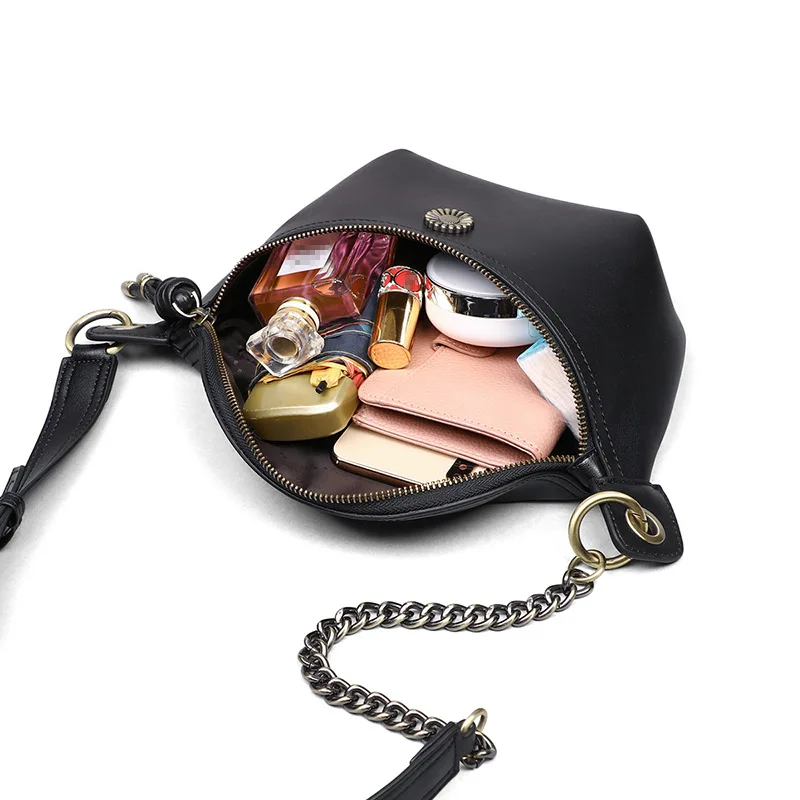 

129 Genuine Leather Casual Soft Belt Bag Small Crossbody Bags High Quality