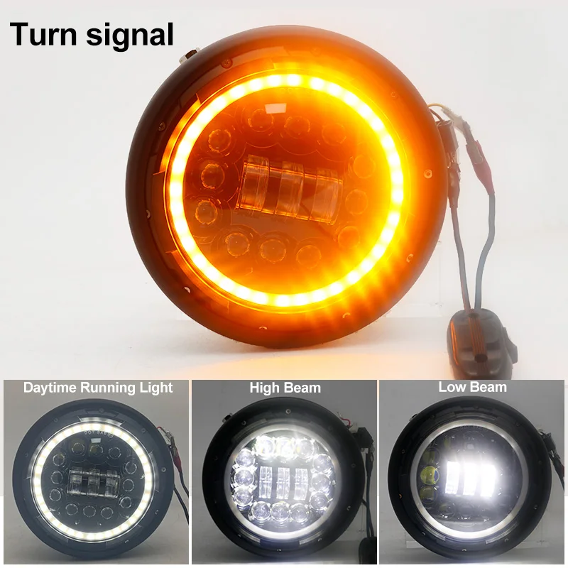 Motorcycle 7.5 inch LED Headlight for Motor Choppe Bobber Street Tracker Yamaha Honda Suzuki Cafer Racer Headlamp |