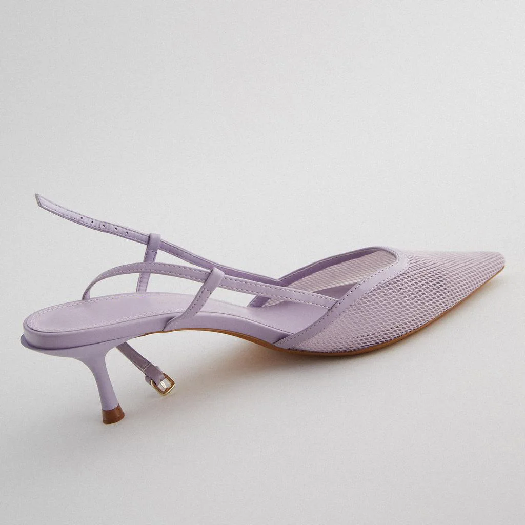 Новый стиль 2020 Осенняя женская обувь светло фиолетовые женские туфли с ремешком