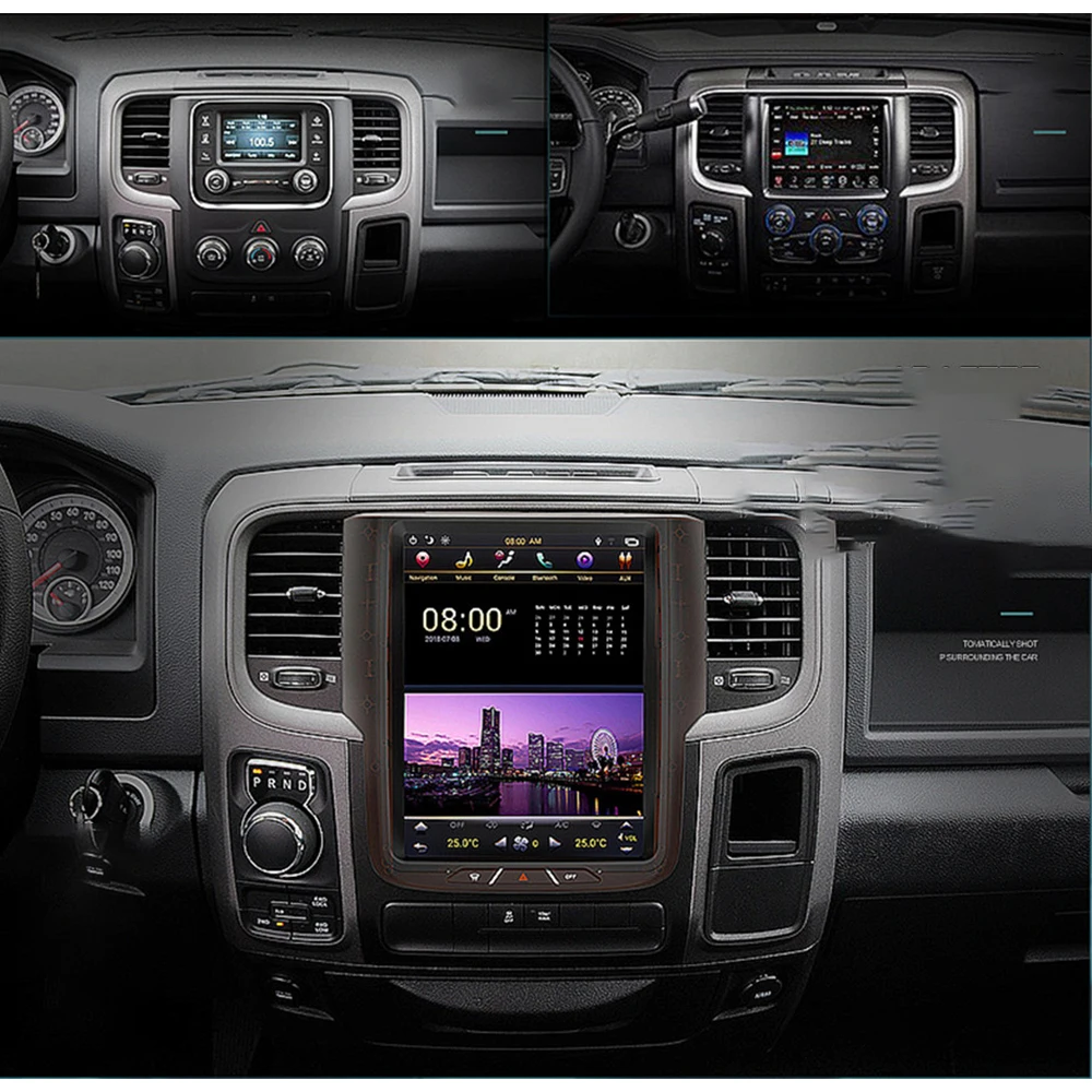 Автомобильный мультимедийный плеер стерео GPS DVD радио навигация Android экран для Dodge