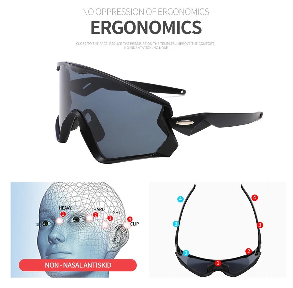 

UV400 Eyewear Sunglasses Cycling Goggles MTB Climbing Outdoor Sports Hiking Fishing Road Bicycle Glasses Male Female 2021