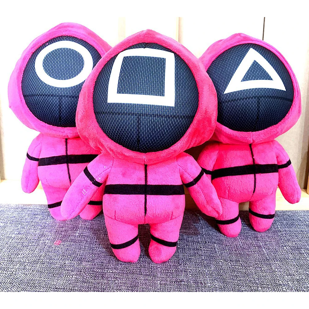 

Squid Game Plush Toy Kawaii Peluche Stuffed Doll Korean Funny Cartoon Squid Game Cosplay Toys Halloween Christmas Kids Gifts