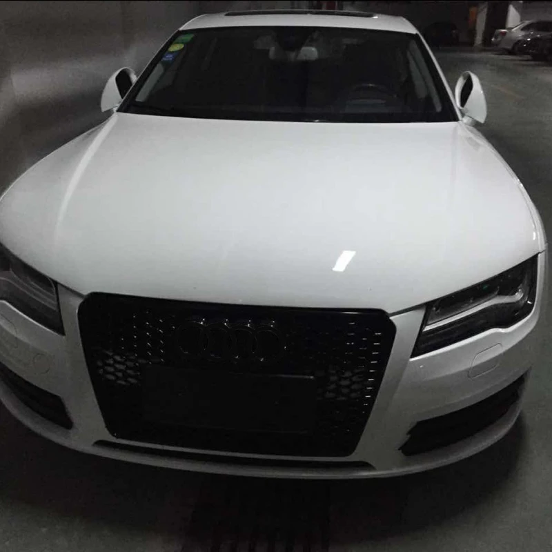 Стиль RS7 черная рамка передний бампер сетка гриль решетка для Audi A7 S7 2011 2015