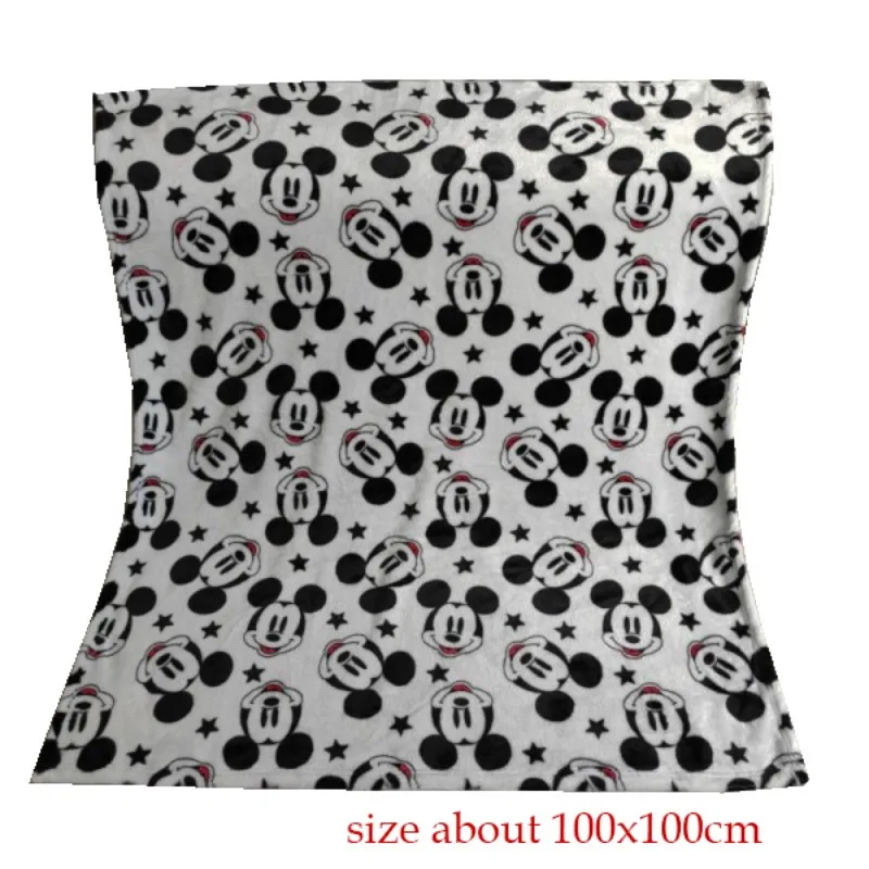 Disney Mickey Mouse серое и черное супер мягкое одеяло 100x100 см для маленьких мальчиков