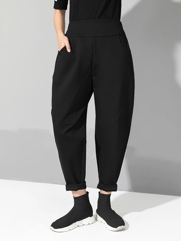 

Осенне-зимние повседневные брюки, женские Плотные шаровары, женские свободные брюки, женские брюки для женщин, женская уличная одежда