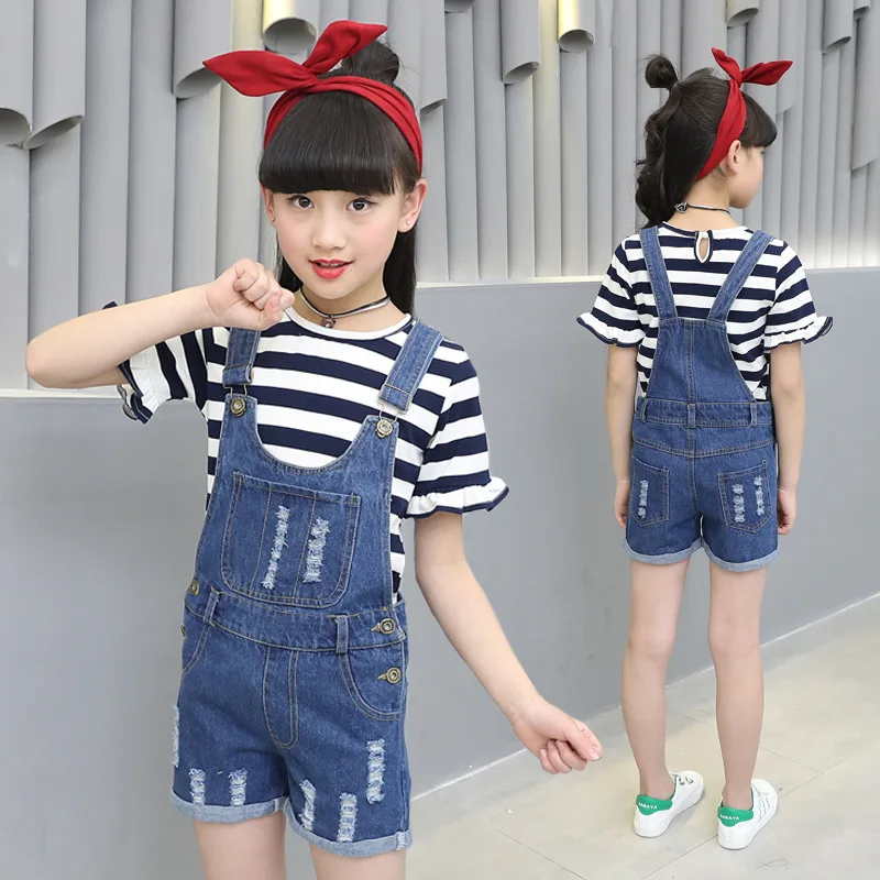 2019 г. Комплекты летней одежды для девочек модная одежда Новое поступление