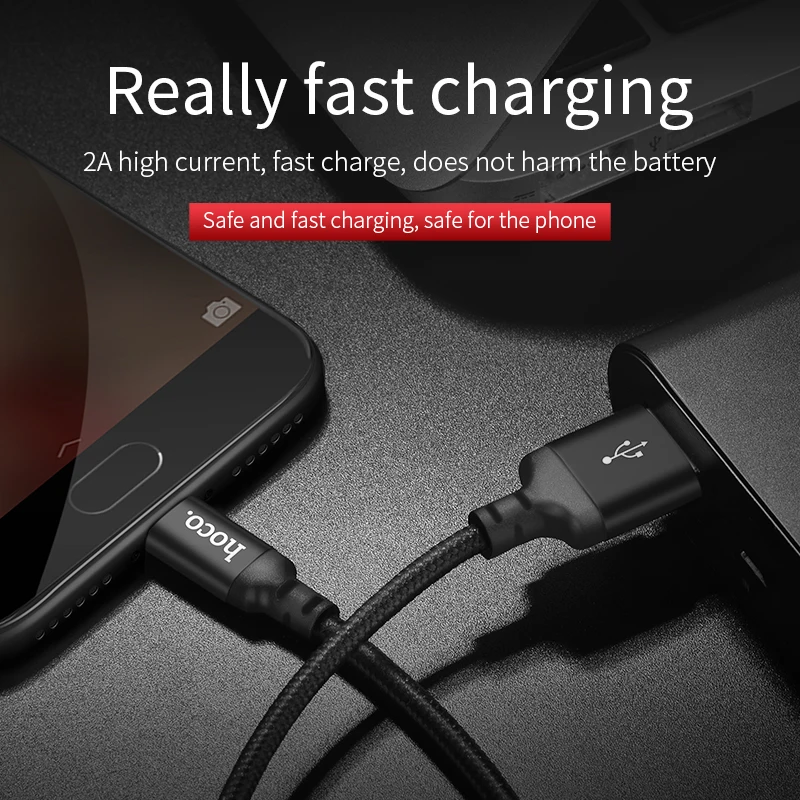 hoco micro usb cable 1m 2m fast charge usb data cable for samsung s6 s7 xiaomi lg tablet android mobile phone usb charging cord free global shipping