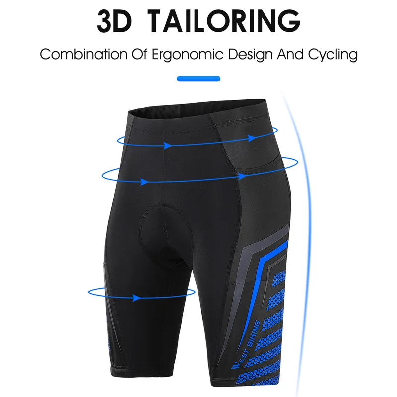 WEST BIKING женское гоночное нижнее белье с 3D подушечками велосипедные шорты Coolmax