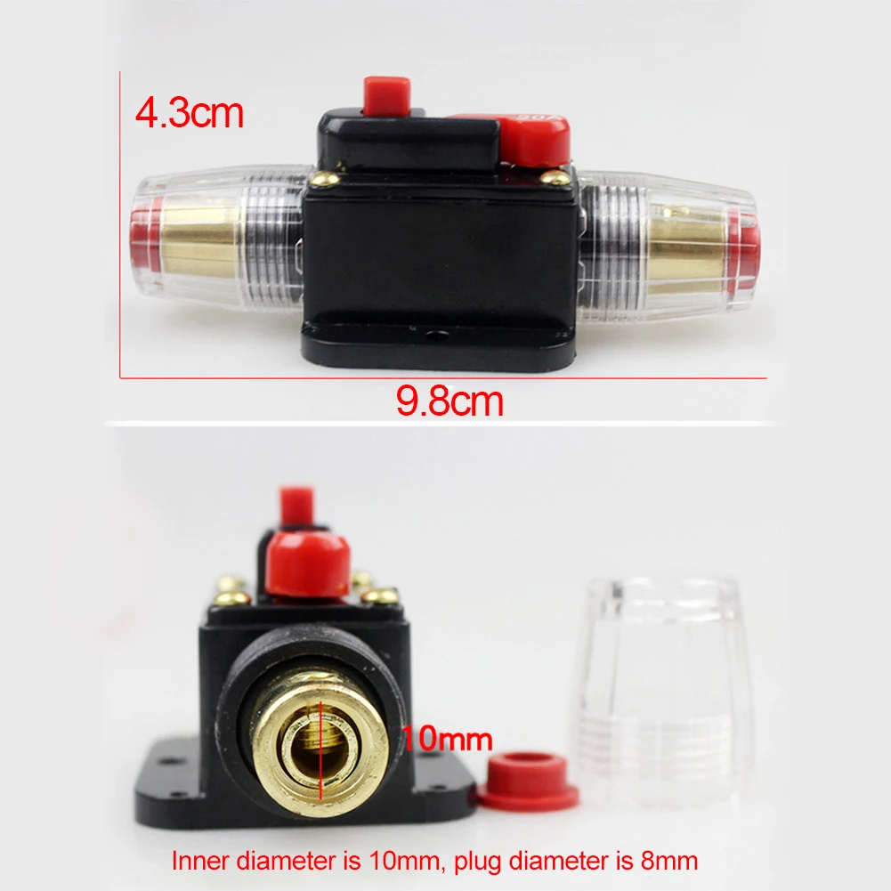 

30A 100A 12V-24V Car Switch Fuse Holder For Car And Marine Audio System Protection Circuit Breaker Car Circuit Fuse