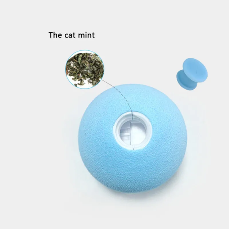 

Smart Cat Toys Interactive Ball Catnip Cat Training Toy Pet Playing Ball Pet Squeaky Supplies Products Toy for Cats Kitten Kitty