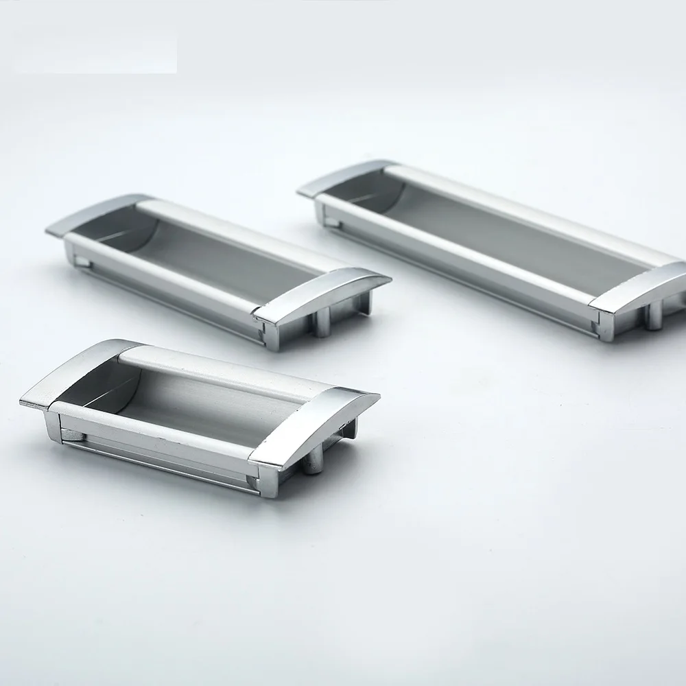 LISM Embedded Stealth Door Handle Aluminum Dressing Slotted Drawer Cupboard Wardrobe Hidden Door Handles Sliding Drawer Pulls