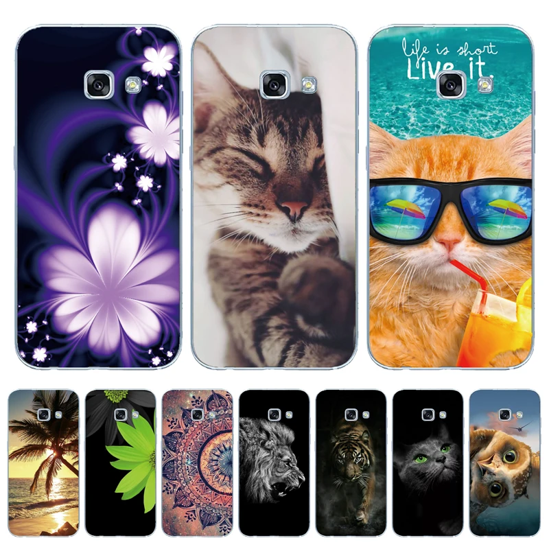 Силиконовый чехол из ТПУ для Samsung Galaxy A3 A5 A6 A7 A8 2015 2016 2017 2018 задний Чехол A750 A520 A510 A530