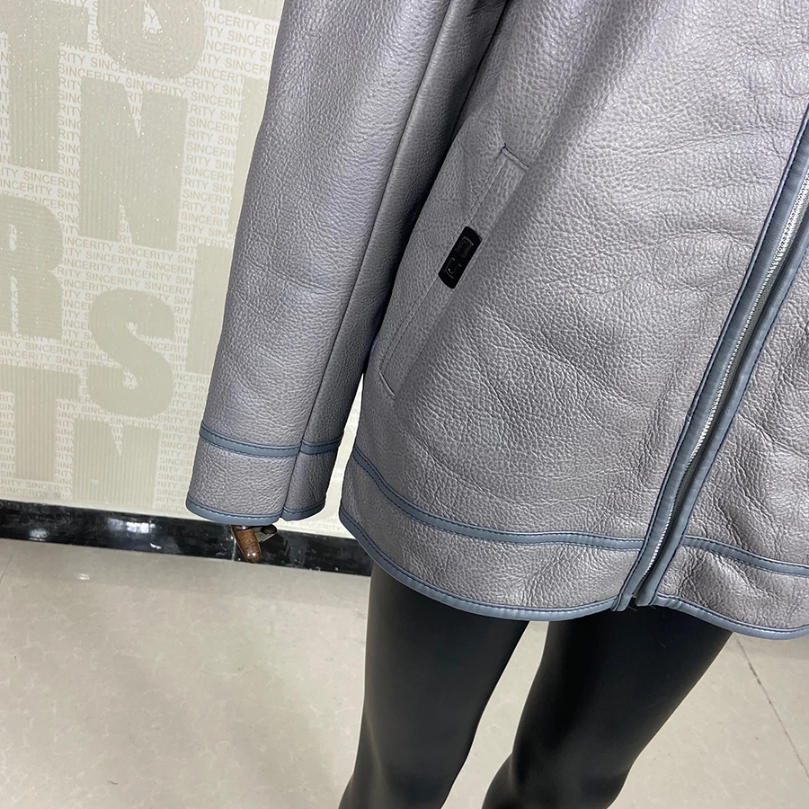 

2020 new leather coat men hooded classic fashion business jacket high quality