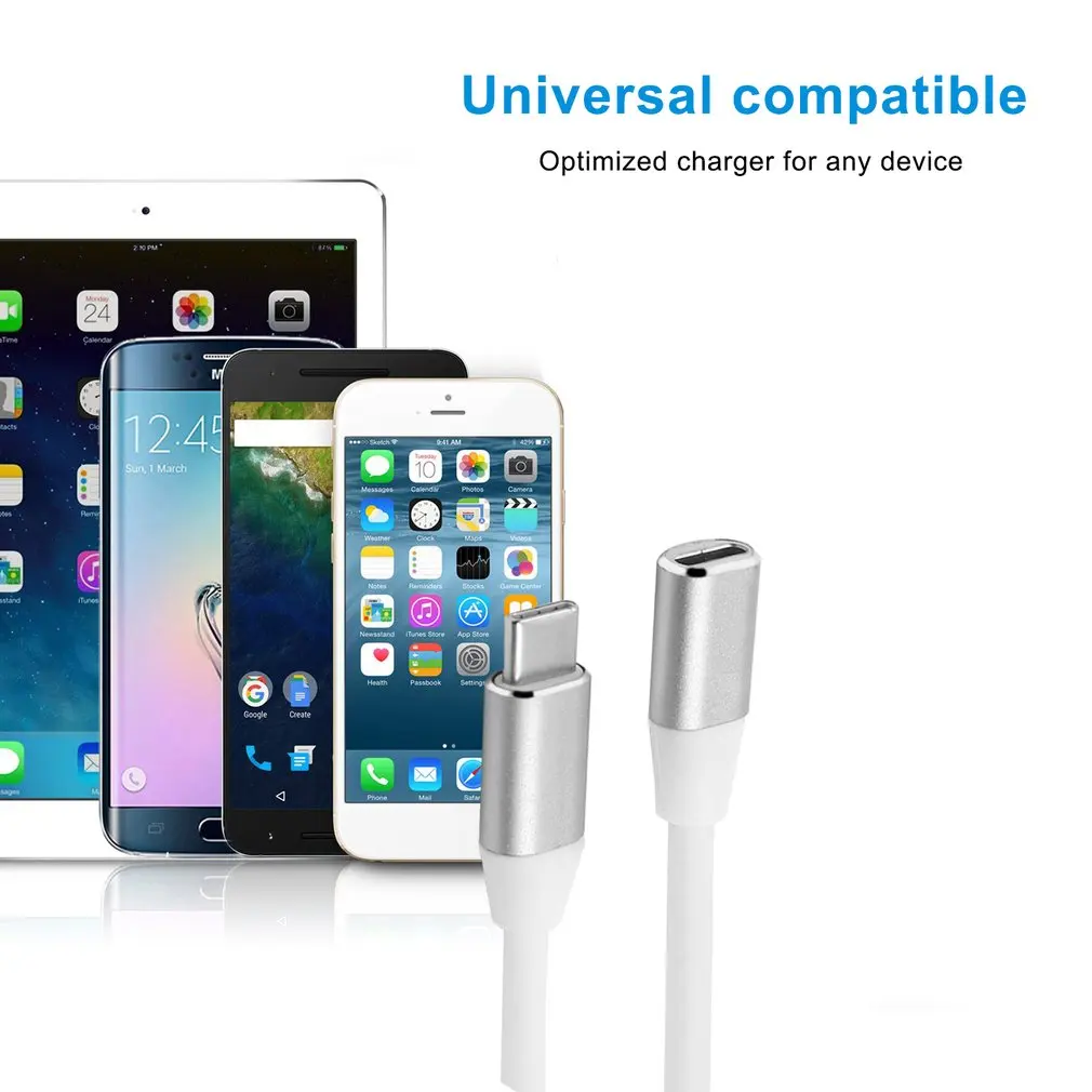 

1 Meter USB Type-C Extension Cable USB 3.1 USB-C Male To Female Extending Wire Extender Cord Connector Dock