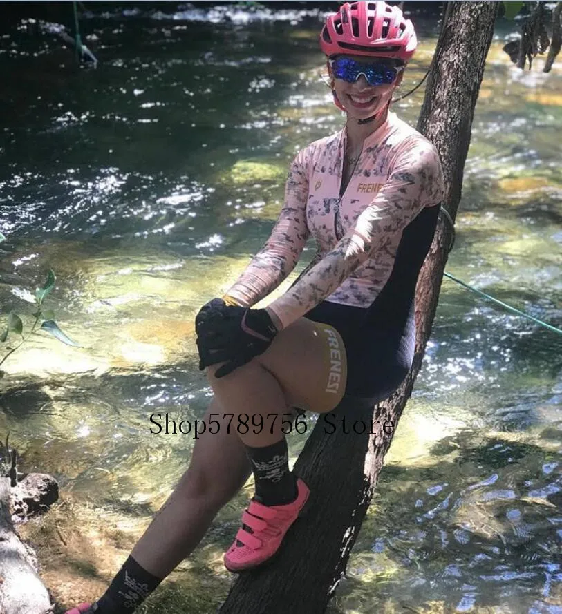 Frenesi colombia Cali ropa ciclismo mujer Маутейн велосипедная одежда skinsuit speedsuit дышащая велосипедная Джерси костюм купальник - Цвет: as picture