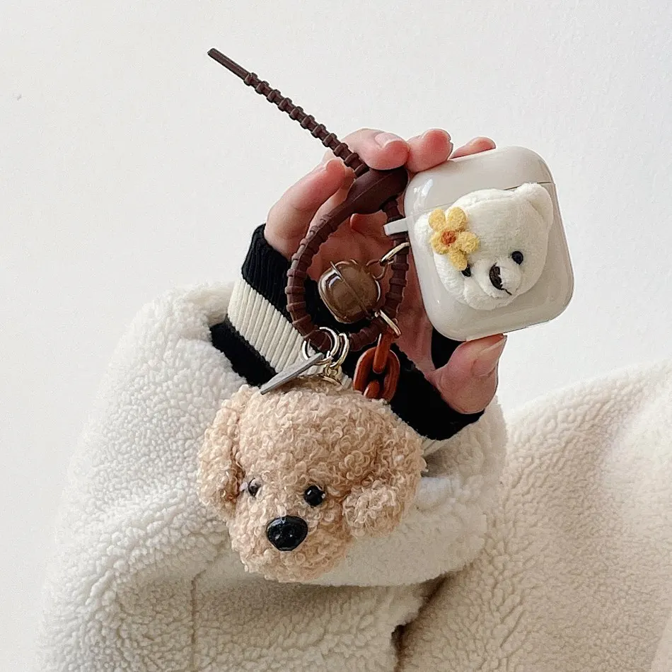 

For AirPods Pro Case airpods 2 Cartoon Cute dogs Anti-lost Earphone protect Cover Case airpods 1/2 Silicone Case