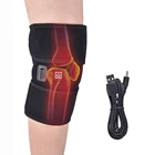 Бандаж для массажа колена с подогревом, регулируемый массажер коленного сустава с вибрацией и функцией горячей терапии при артрите