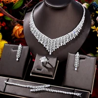 missvikki famous luxury africa dubai 4pcs lady accessories for women party zircon wedding bridal jewelry sets high quality