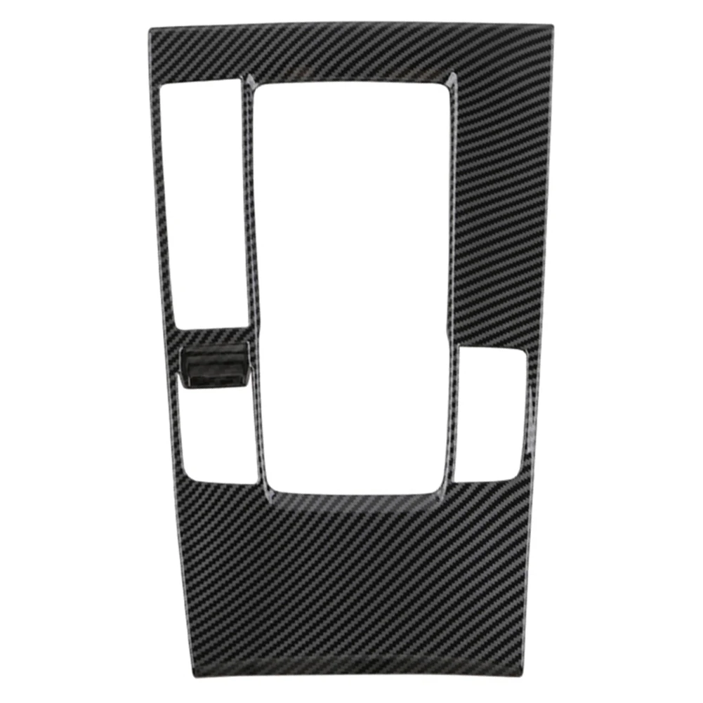 

Car Gear Shift Panel Cover Carbon Fiber Cup Frame Center Console Protector Case Trim For Mazda 3 2019-2020 Carbon Fiber Style