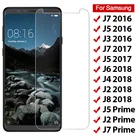 Закаленное стекло для Samsung Galaxy J3 J5 J7 2016 2017 J2 Prime, Защита экрана для Samsung J4 J6 J8 2018, защитная пленка для телефона