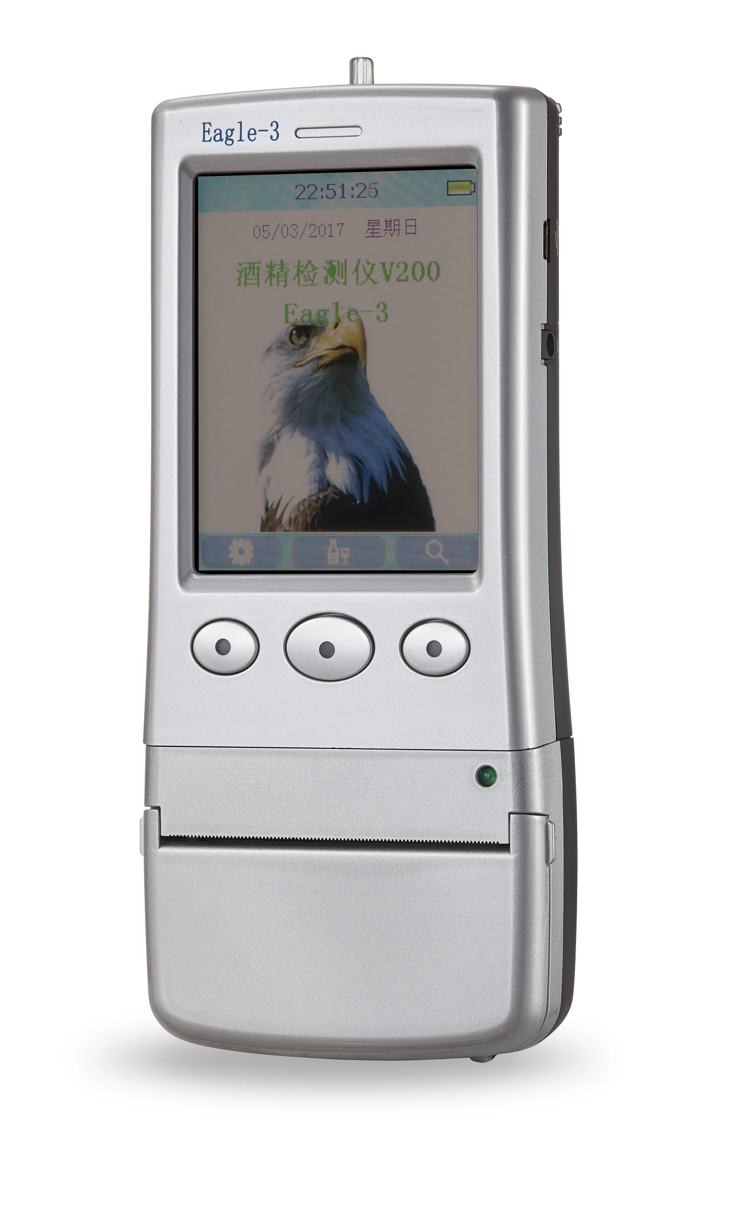 

Portable alcohol tester breathalyzer with printer for law enforcement