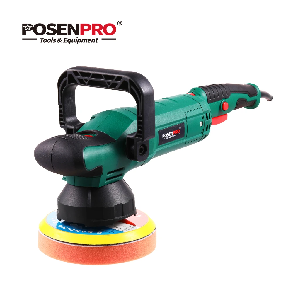 POSENPRO 900 Вт полировщик для автомобиля с переменной скоростью 6 дюймов Электрический двойной ударный и полировальный коврик полировщик Очиститель Машина - изображение