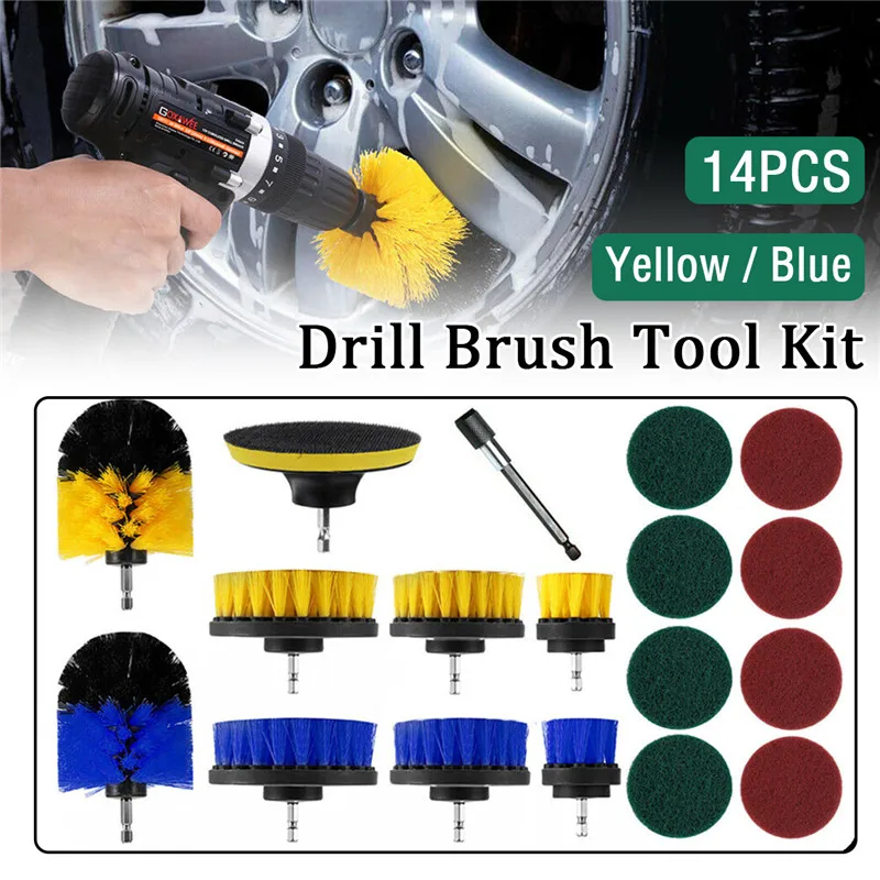 14 шт. дрель щетка Ванна чистая электрическая Затирка мощность скруббер очистка комбо набор инструментов от AliExpress RU&CIS NEW