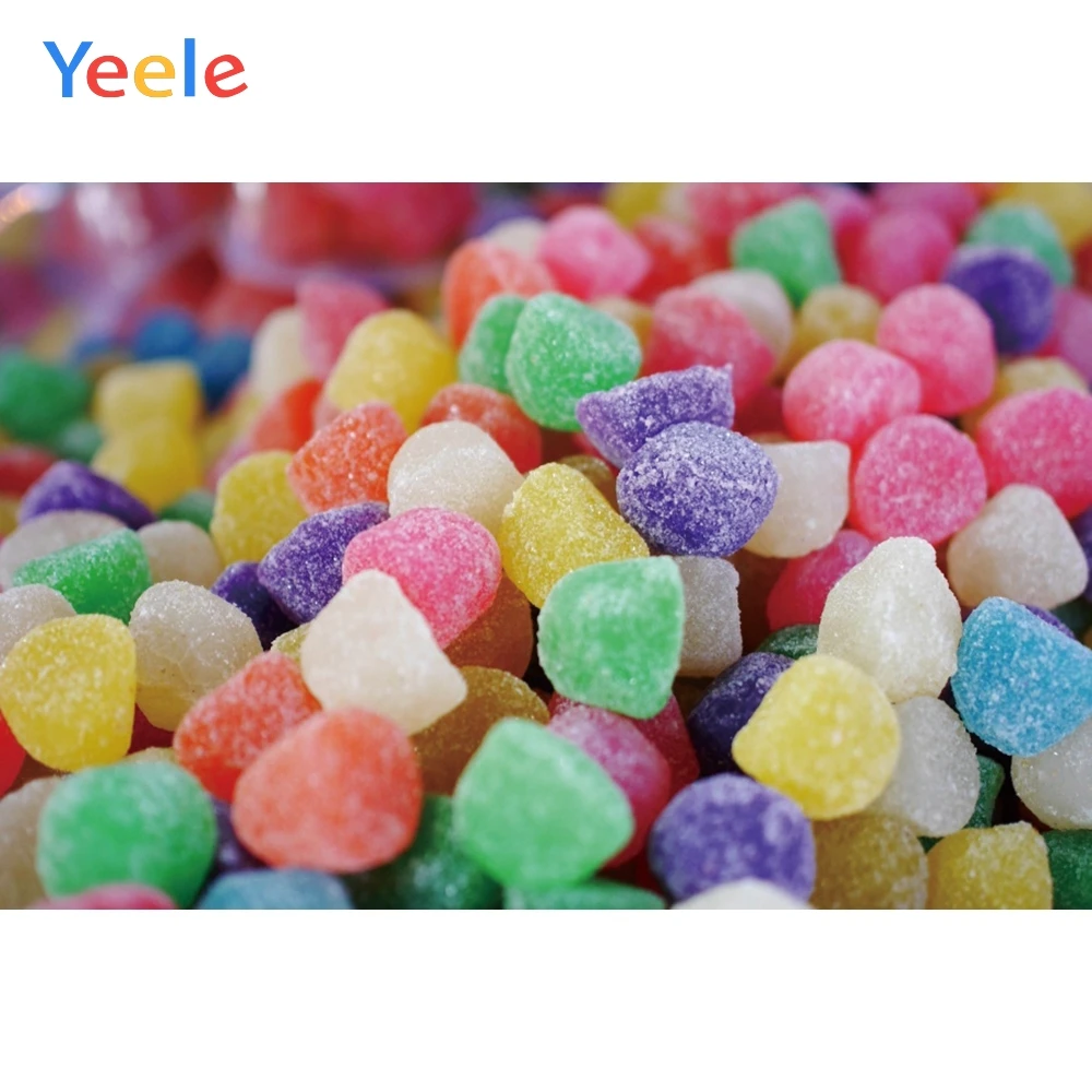 Фоны для фотосъемки Yeele с изображением конфет и подсластков на вечерние ринку
