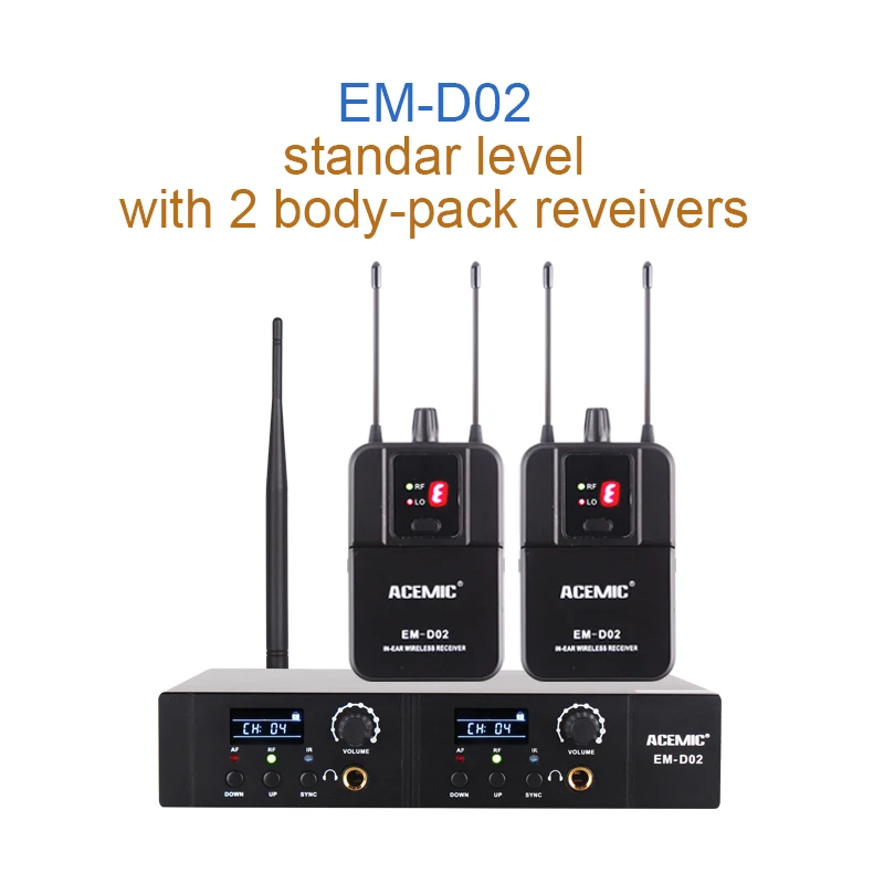 EM-D02 MAMKO ME-3200 In Ear Monitor Беспроводная система профессиональная для сценического представления 150 м дальность передачи - Color: EM-D02