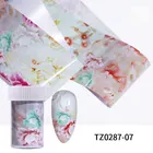 1 коробка для ногтей, Мрамор серии розового и синего цвета фольги Бумага ногтевое искусство, Переводные Стикеры слайд ногтей Наклейка аксессуары для ногтей; Прямая поставка