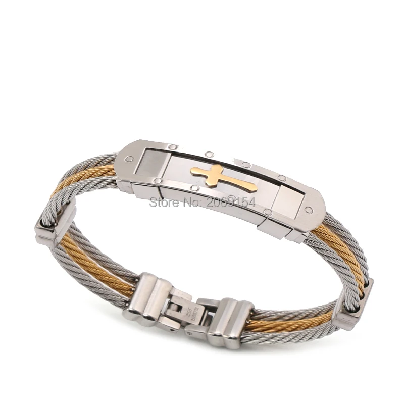 Мужской браслет золотые ювелирные изделия очаровательные классический и